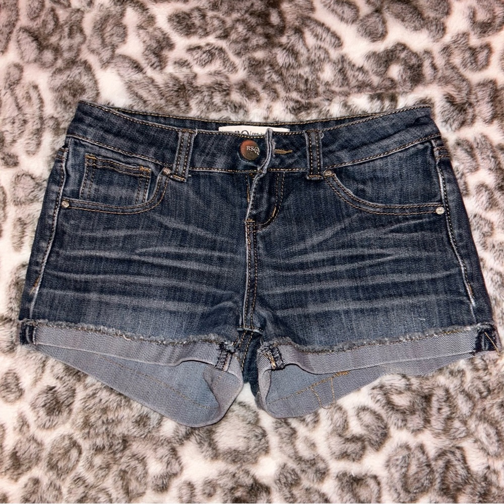Low rise jeans shorts